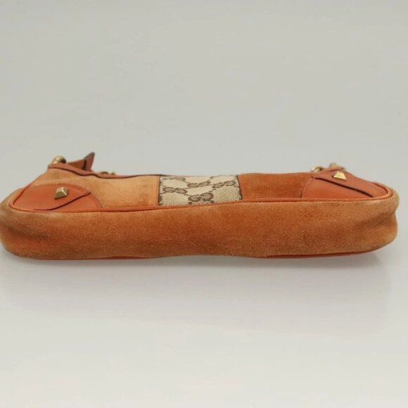 GUCCI GG Canvas Chain Accessory Pouch Orange - Picture 8 of 15